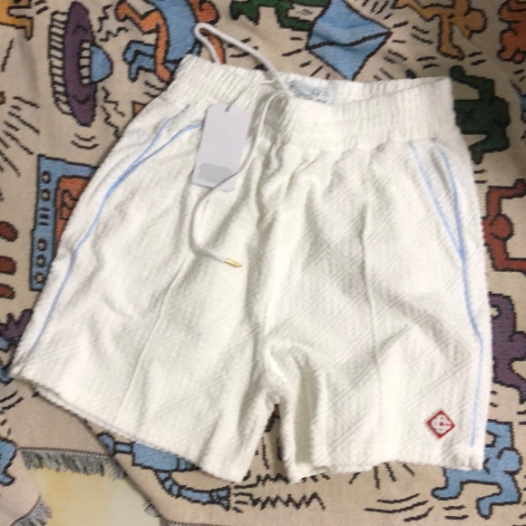 CASABLANCA Drawstring Waffle Shorts Size L - Picture 1 of 7